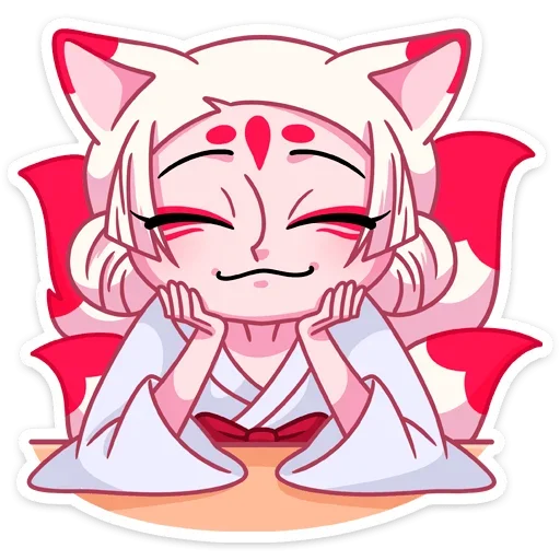 ☺ Стикер «Жрица Кумико» для Telegram