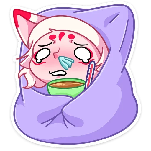 🤒 Стикер «Жрица Кумико» для Telegram