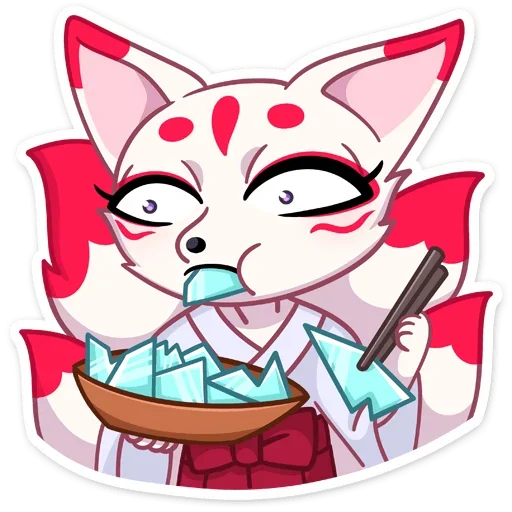 🍽 Стикер «Кумико» для Telegram