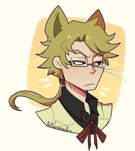 😾 Стикер «Доппо Куникида» для Telegram