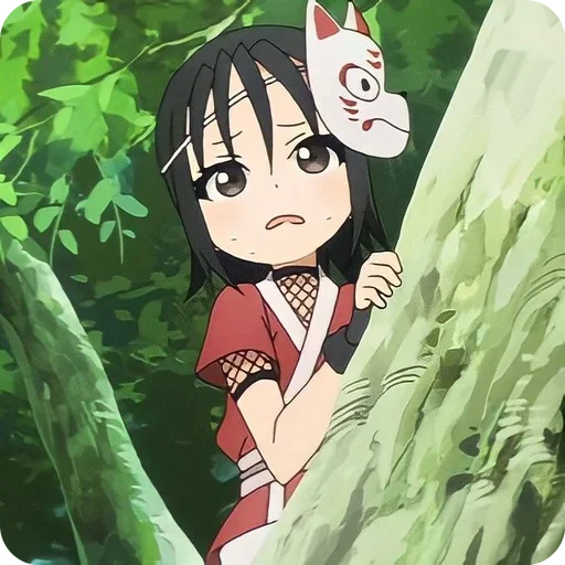 😰 Стикер «Kunoichi tsubaki» для Telegram
