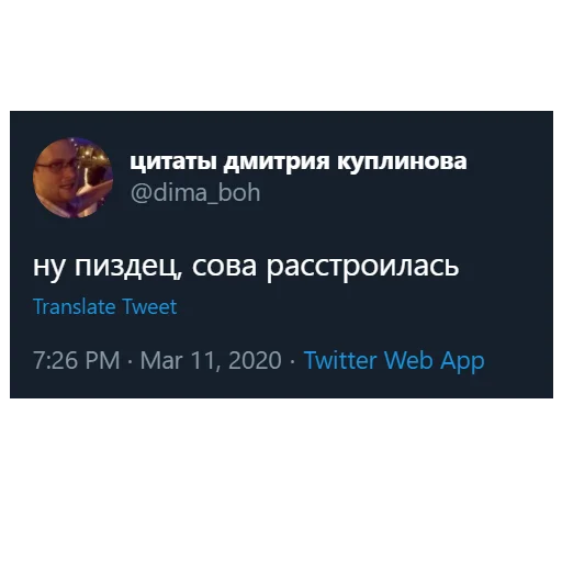 🦉 Стикер «kuplinov_quotes» для Telegram