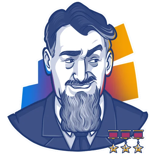 🥴 Стикер «Курчатов» для Telegram