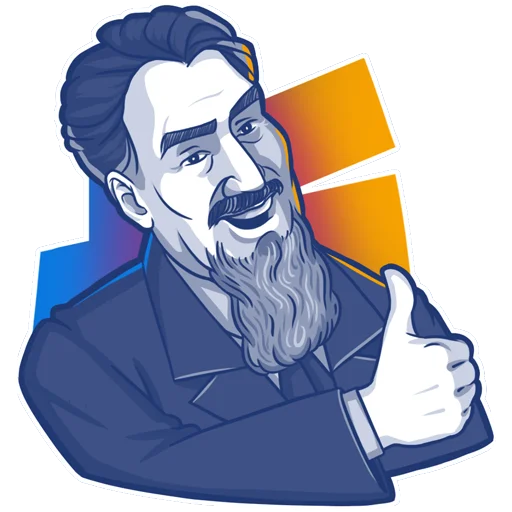 👍 Стикер «Курчатов» для Telegram