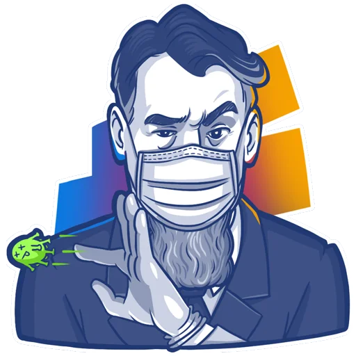 🧐 Стикер «Курчатов» для Telegram