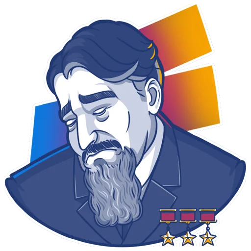 🥱 Стикер «Курчатов» для Telegram