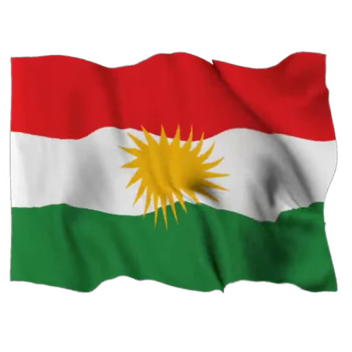 ☀️ Стикер «Kurdistan Flag 3D» для Telegram