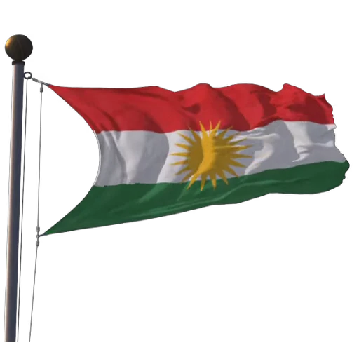 ☀️ Стикер «Kurdistan Flag 3D» для Telegram