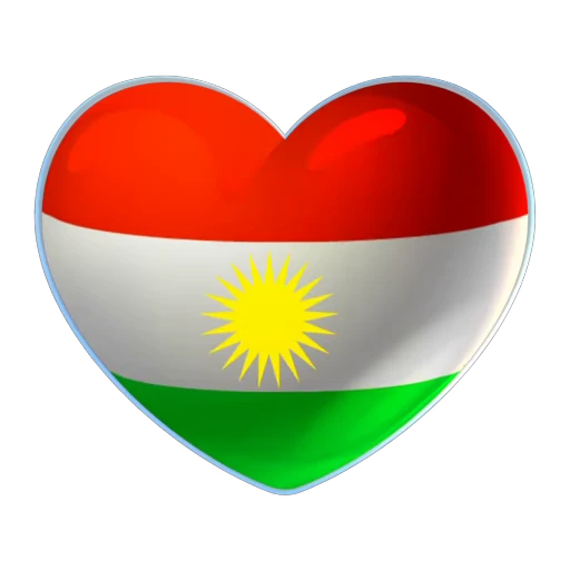 ☀️ Стикер «Kurdistan Flag 3D» для Telegram