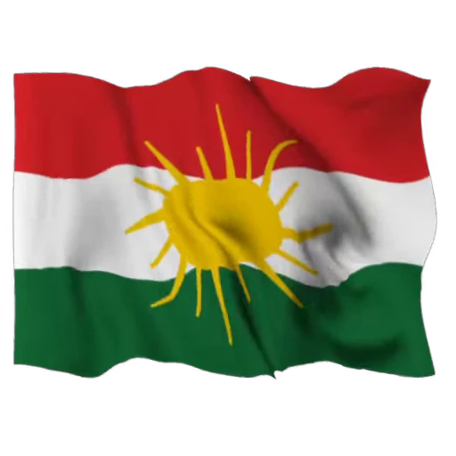 ☀️ Стикер «Kurdistan Flag 3D» для Telegram
