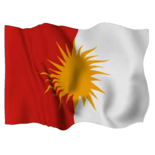 ☀️ Стикер «Kurdistan Flag 3D» для Telegram