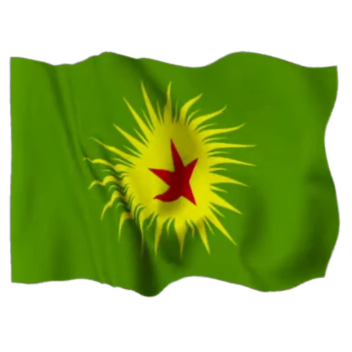 ☀️ Стикер «Kurdistan Flag 3D» для Telegram