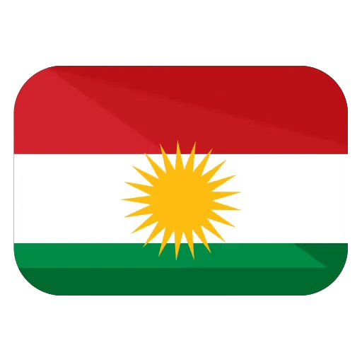 ☀️ Стикер «Kurdistan Flag 3D» для Telegram