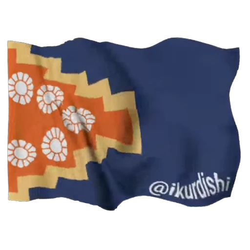 🔅 Стикер «Kurdistan Flag 3D» для Telegram
