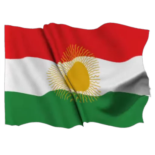☀️ Стикер «Kurdistan Flag 3D» для Telegram