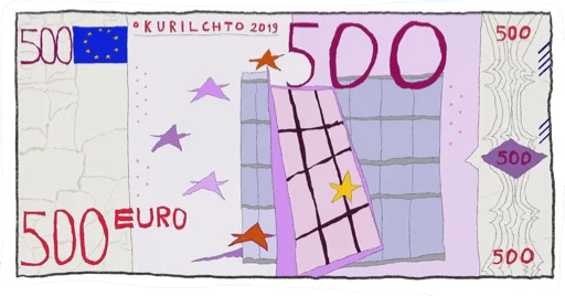 💶 Стикер «KurilChto» для Telegram