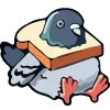 🕊 Эмодзи «курлык уруру» для Telegram