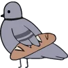 🕊 Эмодзи «курлык уруру» для Telegram