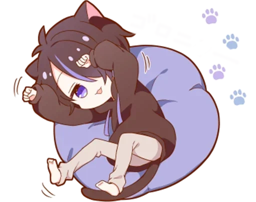 🛌 Стикер «Куро-кун» для Telegram