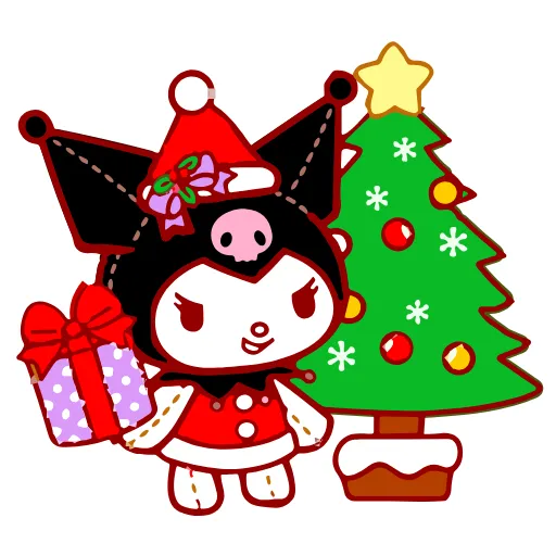 ❤️ Стикер «Kuromi Xmas» для Telegram