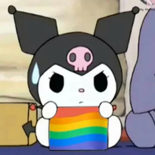 🍩 Стикер «my melody and kuromi» для Telegram
