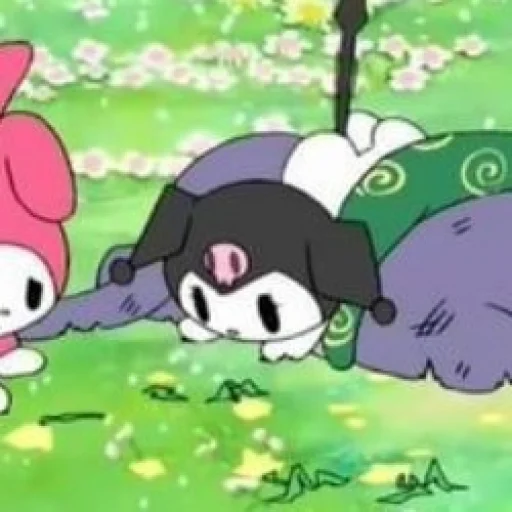 🍩 Стикер «my melody and kuromi» для Telegram