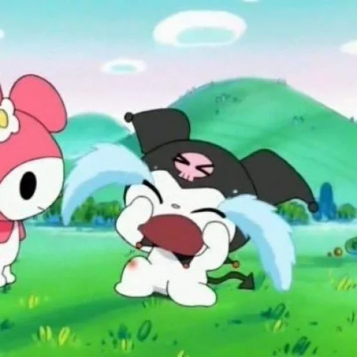 🍩 Стикер «my melody and kuromi» для Telegram