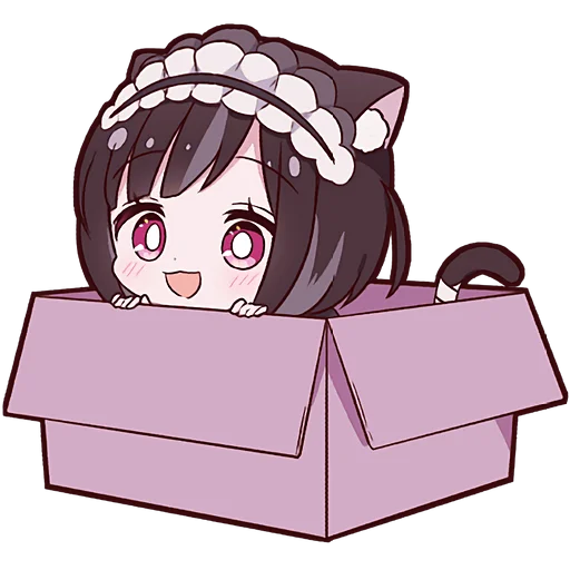 📦 Стикер «Куронеко тян» для Telegram
