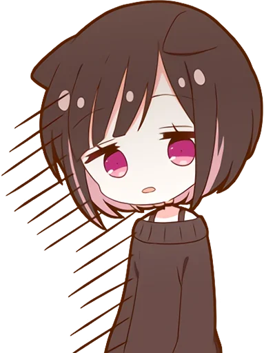 😒 Стикер «Куронеко тян Kuronieko Chan» для Telegram