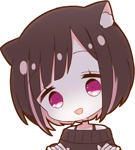 😳 Стикер «Куронеко тян Kuronieko Chan» для Telegram
