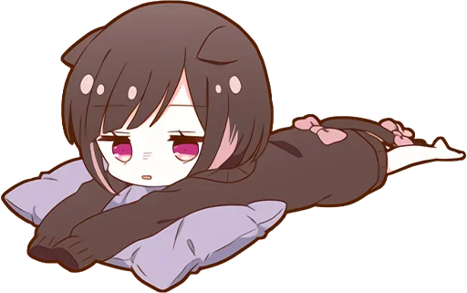 😏 Стикер «Куронеко тян Kuronieko Chan» для Telegram