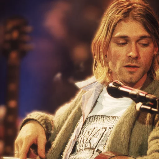 😏 Стикер «Kurt Cobain (Nirvana)» для Telegram