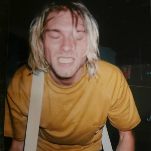 😬 Стикер «Kurt Cobain (Nirvana)» для Telegram