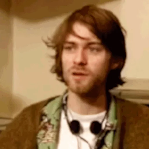 😕 Стикер «Kurt Cobain (Nirvana)» для Telegram