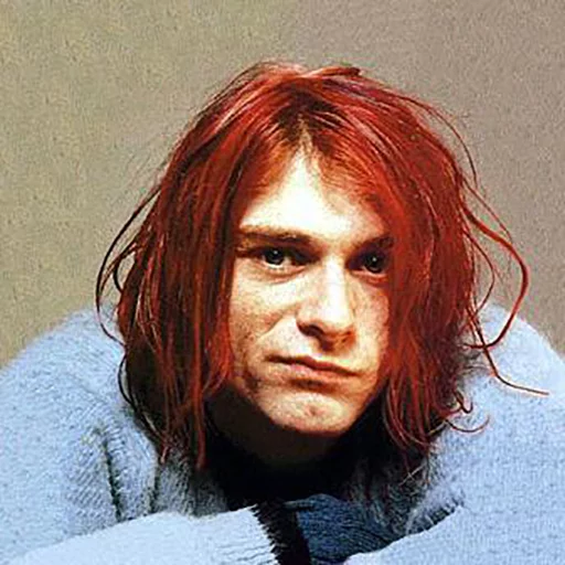 😕 Стикер «Kurt Cobain (Nirvana)» для Telegram