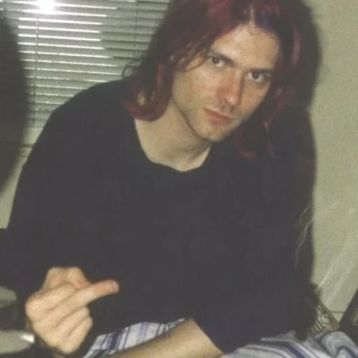 🖕 Стикер «Kurt Cobain (Nirvana)» для Telegram