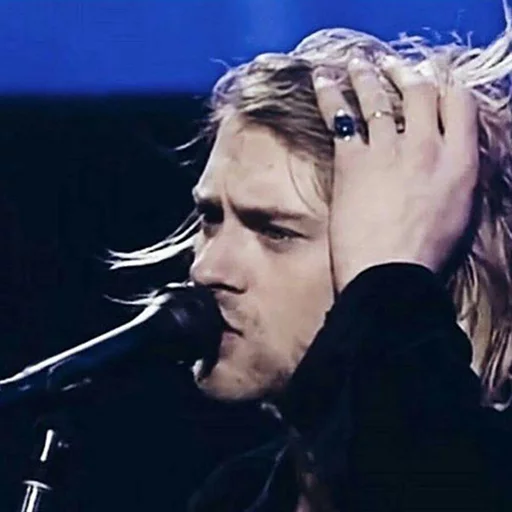 ☹ Стикер «Kurt Cobain (Nirvana)» для Telegram