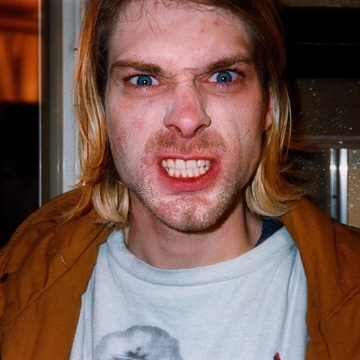 😬 Стикер «Kurt Cobain (Nirvana)» для Telegram
