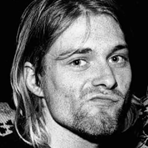 😕 Стикер «Kurt Cobain (Nirvana)» для Telegram