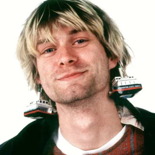 😇 Стикер «Kurt Cobain (Nirvana)» для Telegram