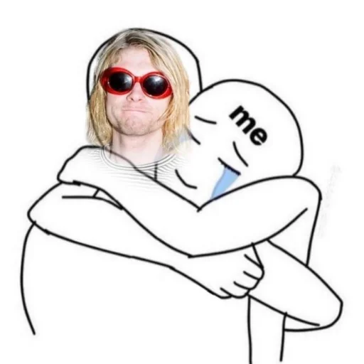 💞 Стикер «Kurt Cobain 2» для Telegram