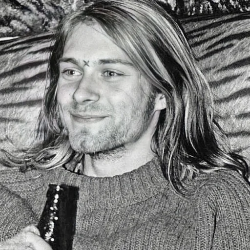 🍺 Стикер «Kurt Cobain 3» для Telegram