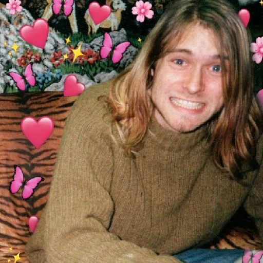 💗 Стикер «Kurt Cobain 3» для Telegram