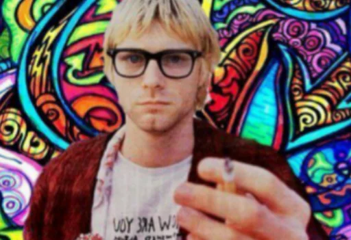 😀 Стикер «KurtDCobain» для Telegram