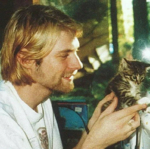 🐈 Стикер «Kurt Cobain» для Telegram