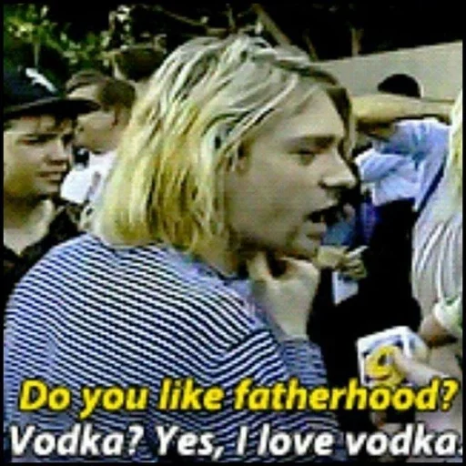 🦻 Стикер «Kurt Cobain» для Telegram