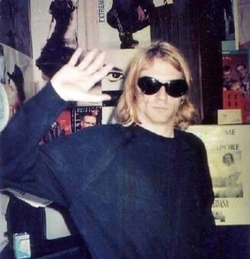 😎 Стикер «Kurt Cobain» для Telegram