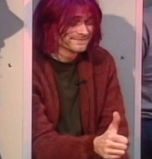 👍 Стикер «Kurt Cobain» для Telegram