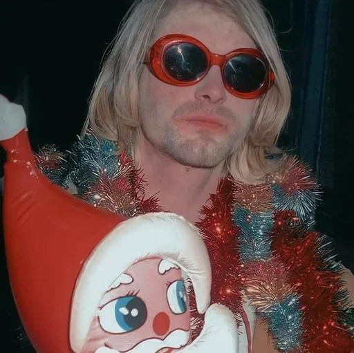 🎄 Стикер «Kurt Cobain» для Telegram