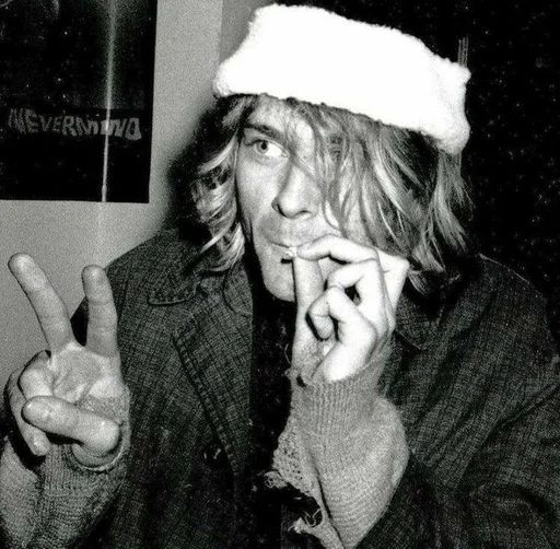 ✌️ Стикер «Kurt Cobain» для Telegram